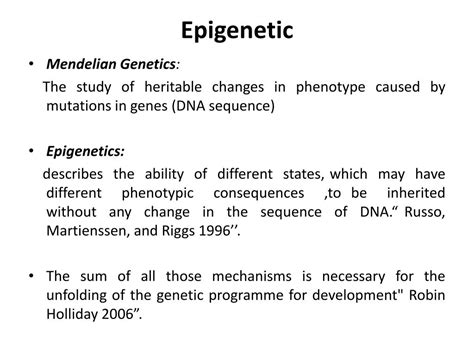 PPT - Epigenetic and development PowerPoint Presentation, free download - ID:1951846