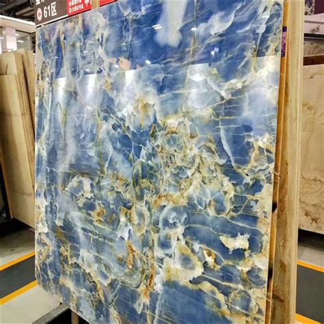 Onyx Slabs | Stone Slabs - Blue Onyx Marble Slab For Background