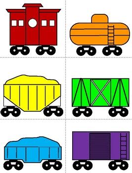 Freight Train Book Activities / Freight Train Color Matching and Letter ...