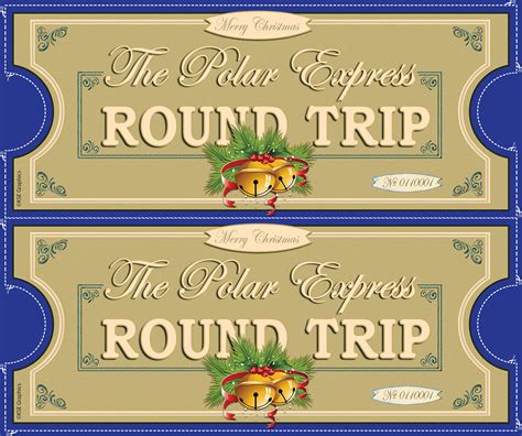 Polar Express tickets FRONT 2up BLUE | FREE PRINTABLE Polar … | Flickr