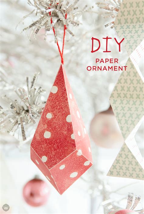 50 DIY Paper Christmas Ornaments To Create With The Kids Tonight!