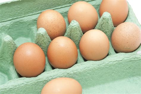 Free Image of Fresh brown hens eggs in a cardboard carton | Freebie ...