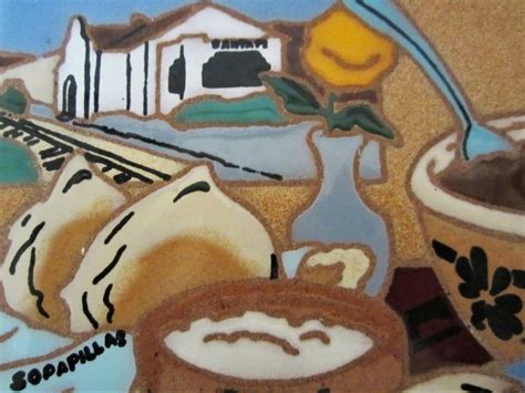 Santa Fe Colorful Clay Art Tile/trivet Depicts Traditional | Etsy ...