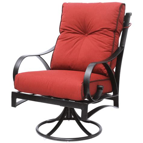 Newport Cast Aluminum Outdoor Patio Swivel Rocker Chair - Walmart.com - Walmart.com