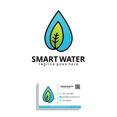 Premium Vector | Smart water logo design template