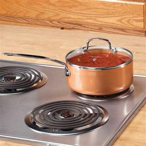 Ceramic Non-Stick Sauce Pan with Lid, 3 Qt. - Nonstick Pan - Walter Drake