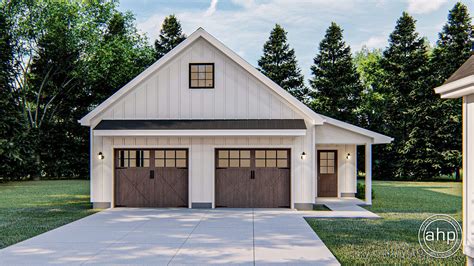 Modern Farmhouse Garage Plan | Adkins