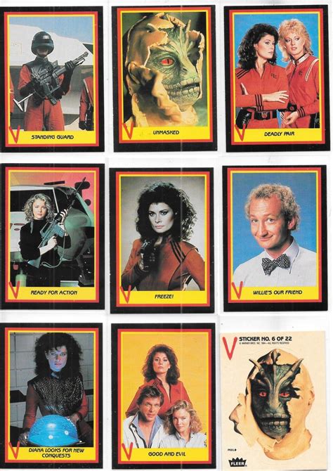 V Original TV Series Trading Cards HIGH GRADE 1984 FLEER YOU CHOOSE ...