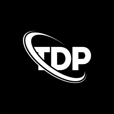 TDP logo. TDP letter. TDP letter logo design. Initials TDP logo linked with circle and uppercase ...