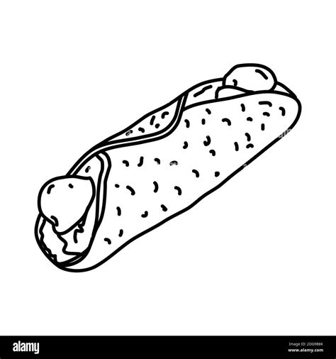 Cannoli Icon. Doodle Hand Drawn or Outline Icon Style Stock Vector Image & Art - Alamy