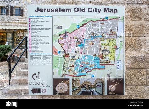 Old City Jerusalem Quarters Map