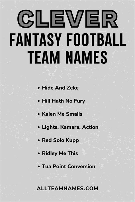 351 Fantasy Football Team Names (From Funny To Pop Culture)