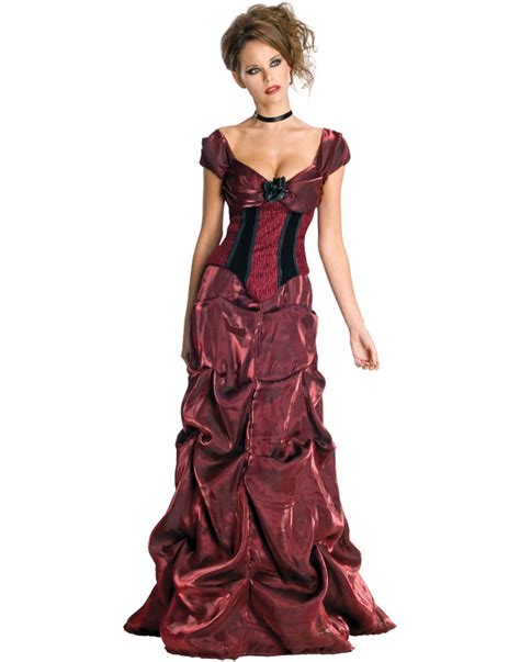 Sexy Vampire Victorian Dark Evil Dracula Gown Dress Halloween Costume Womens | eBay