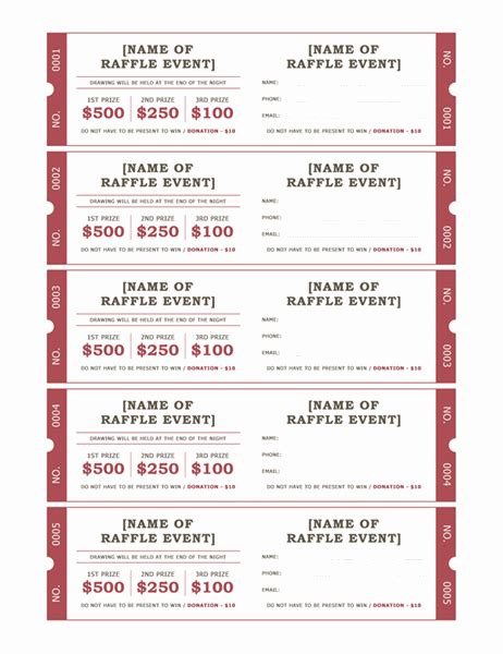 Door Prize Drawing Slips Template - Printable Door Prize Drawing Slips ...