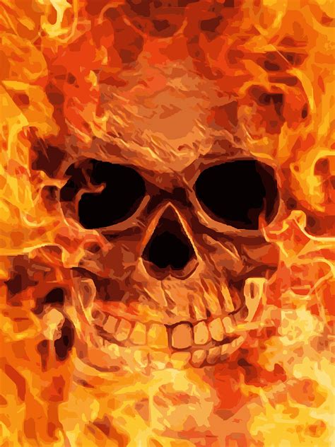 Burning Skull Png - Jamie Paul Smith