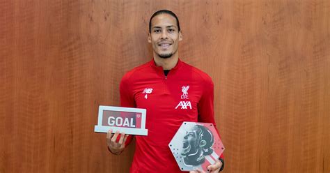 Virgil Van Dijk Receives Goal 50 Award - The Liverpool Offside