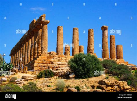 Temple of Hera, Archaeological Area of Agrigento, Italy, Sicilia, Agrigent Stock Photo - Alamy