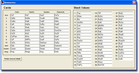 Screenshots Mnemonics 1