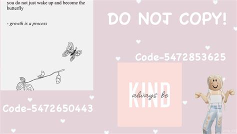 Bloxburg/ Roblox decal quote codes (do not copy) | Room decals, Bloxburg decals codes aesthetic ...