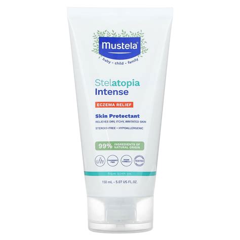 Mustela Baby Eczema Relief Cream - Fragrance-Free, Moisturizing Lotion ...