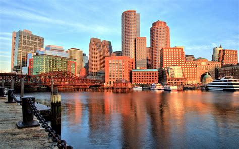 Boston Harbor, Boston wallpaper | architecture | Wallpaper Better