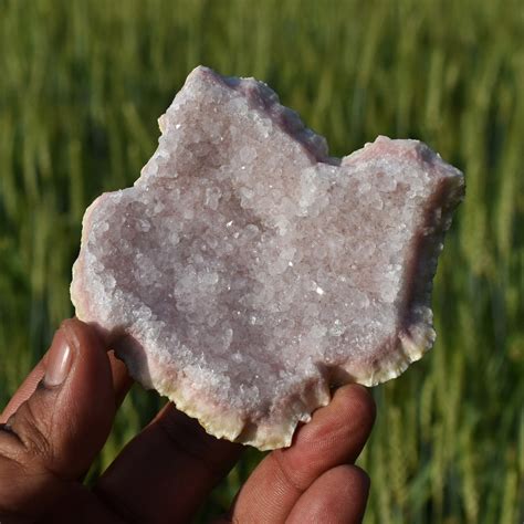 ROSE QUARTZ Sparkling Druzy Geode Crystal Cluster from INDIA. | Etsy