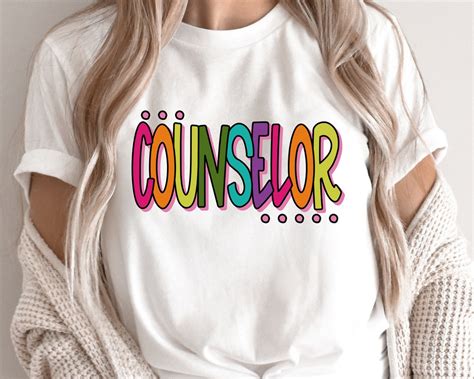 Counselor SVG PNG / School Counselor SVG / Colorful Counselor / School ...