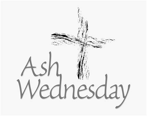 Ash Wednesday With A - Cross, HD Png Download - kindpng