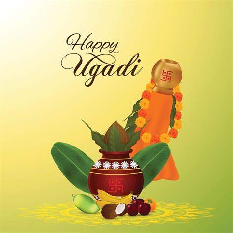 Gudi padwa celebration background with traditional pot 2154392 Vector ...