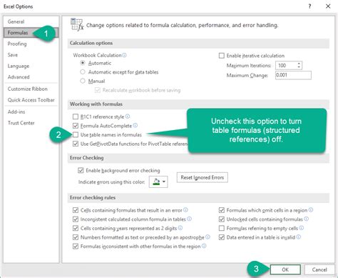 How to Turn OFF Structured References in Excel Table Formulas - Excel Campus