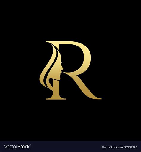 Letter R Beauty Women Face Logo Design Vector. Download a Free Preview or High Quality Adob ...