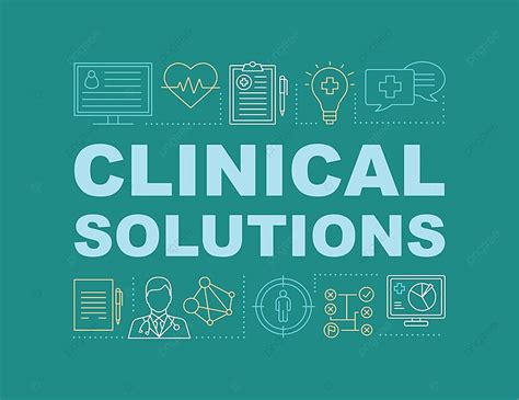 Clinical Solution Word Concepts Banner Banner Design Vector Vector, Banner, Design, Vector PNG ...