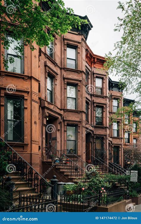 Brownstones in Park Slope, Brooklyn, New York City Editorial ...