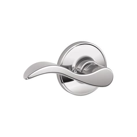 Schlage J Seville Bright Chrome Reversible Passage Door Handle at Lowes.com