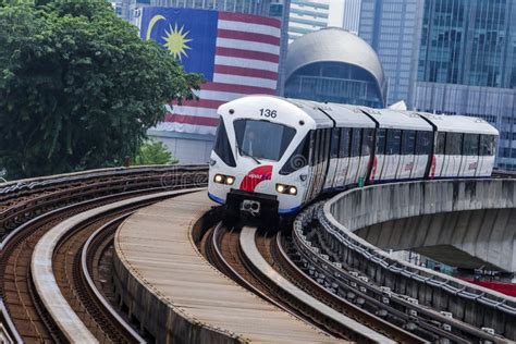 Malaysia LRT train editorial stock photo. Image of gemilang - 109531813