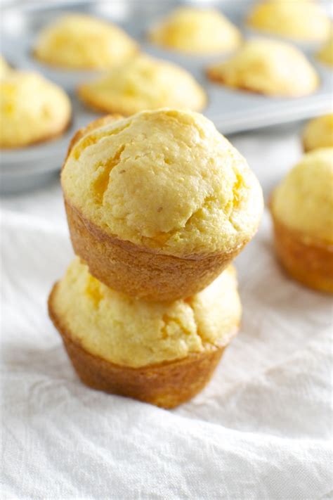 Cheesy Cornbread Muffins - Stuck On Sweet