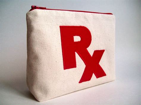 RX Prescription Medicine Bag Pill bag