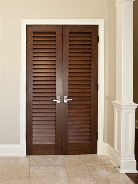 Interior Door - Custom - Double - Solid Wood with Walnut Finish, Classic, Model GDI-101LV DD ...