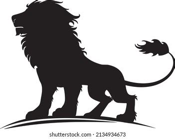 Lion Silhouette Black White Stock Vector (Royalty Free) 2134934673 | Shutterstock