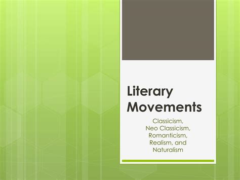 PPT - Literary Movements PowerPoint Presentation, free download - ID ...