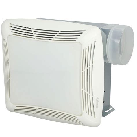 NuTone 70 CFM Ceiling Exhaust Fan with Light, White Grille and Bulb ...