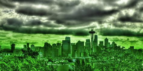 Seattle - The Emerald City Panorama Photograph by David Patterson ...