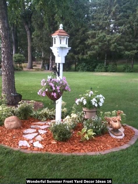 Wonderful Summer Front Yard Decor Ideas - PIMPHOMEE