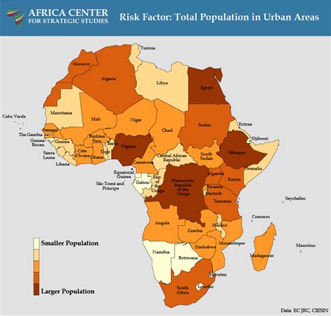 Population Density Map Of Africa