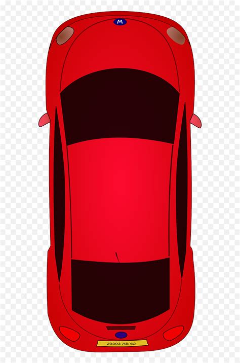 Red Car Top View Png