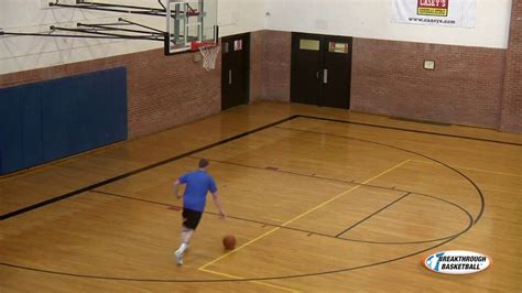 Wing shooting - front pivot, step through, 2nd dribble change (left side) | Basketball shooting ...