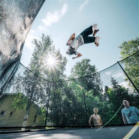 ACON Air 16 Sport HD Performance Rectangular Trampoline with Net and L ...