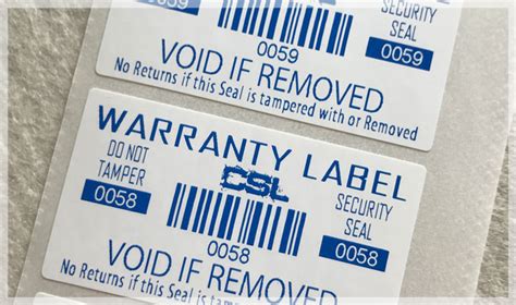 Warranty Void if Removed Stickers | China Printing Online