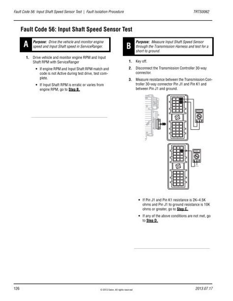 Fault Code 56: Input Shaf