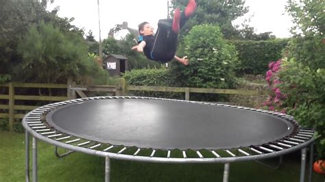 Trampoline fun WARNING FAIL - YouTube